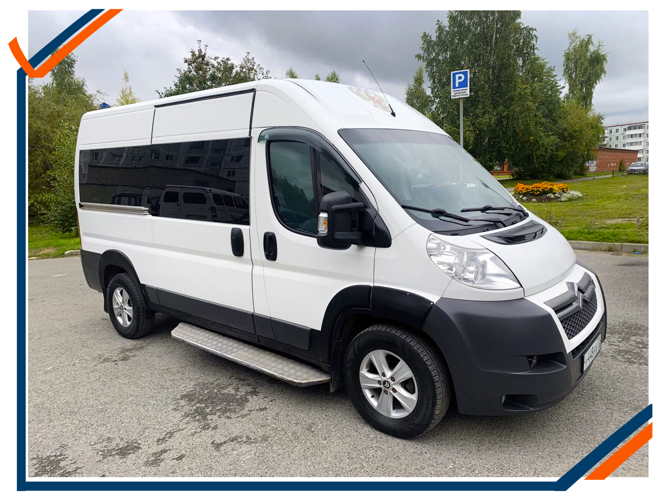 Микроавтобус Citroen Jumper, аренда с водителем, Тобольск